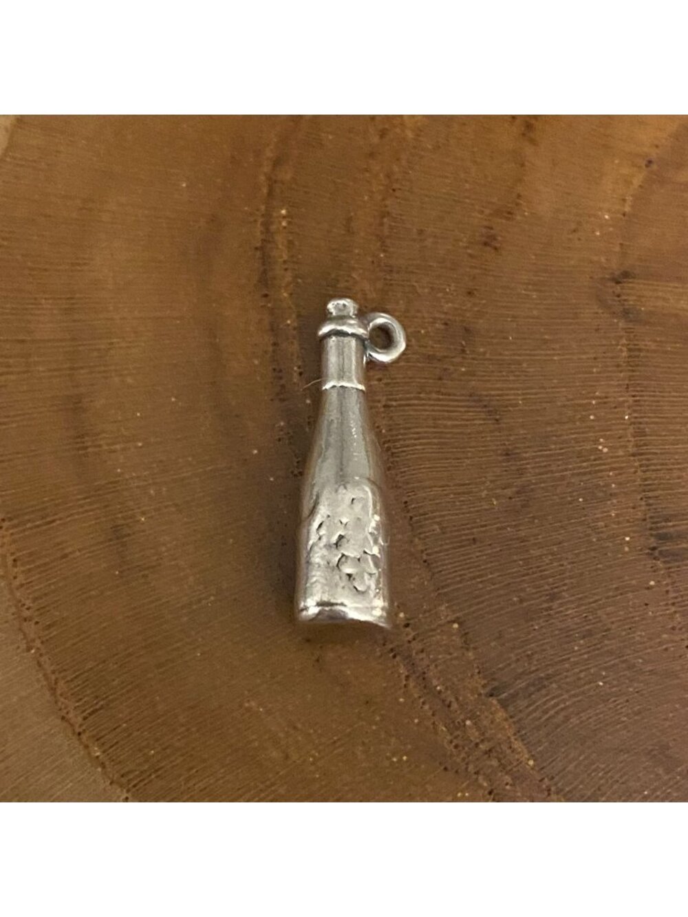 RETIRED James Avery Wine Bottle Charm, Sterling Silver